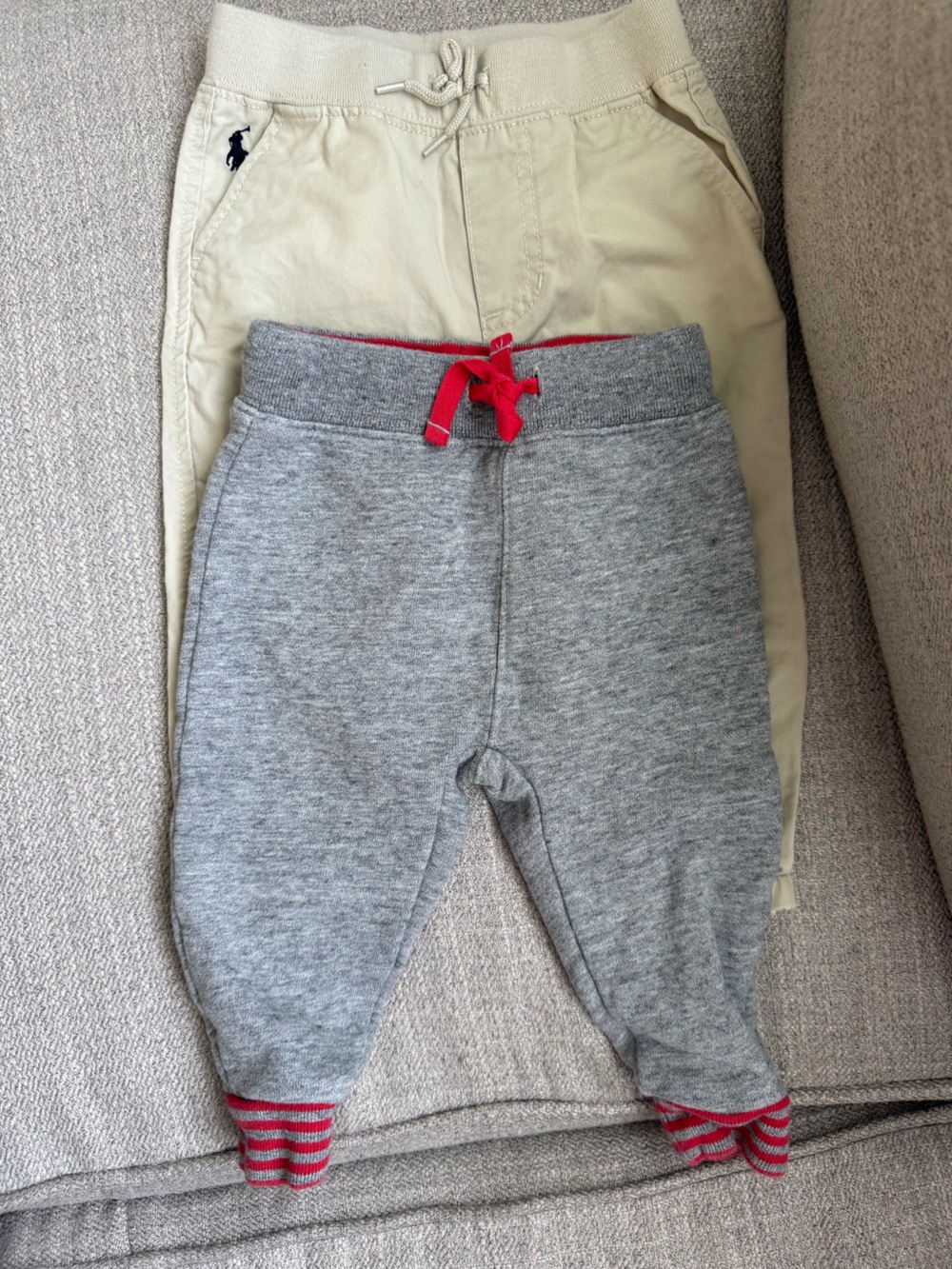 Lot of 2 Pants for Baby, 6-12M, Ralph Lauren, Baby Boden, EUC!
